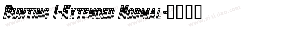 Bunting 1-Extended Normal字体转换